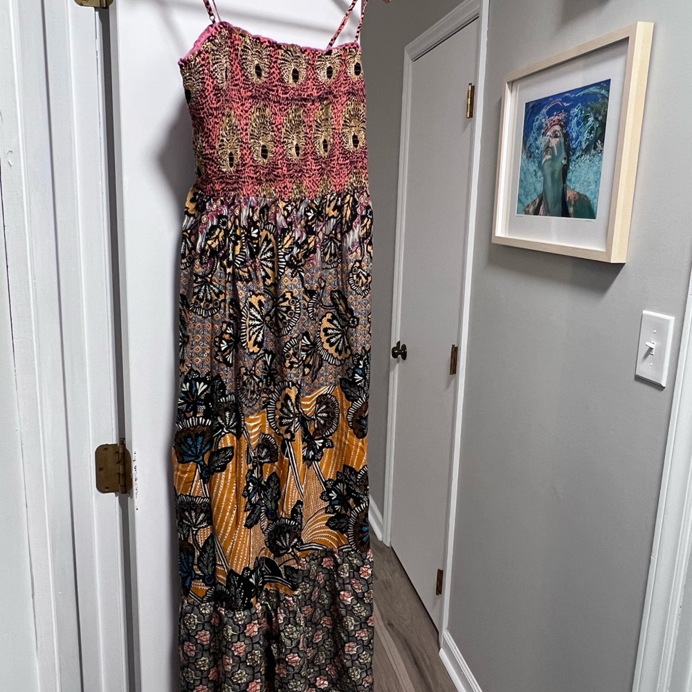 Anthropologie Multicolor Summer Maxi Dress